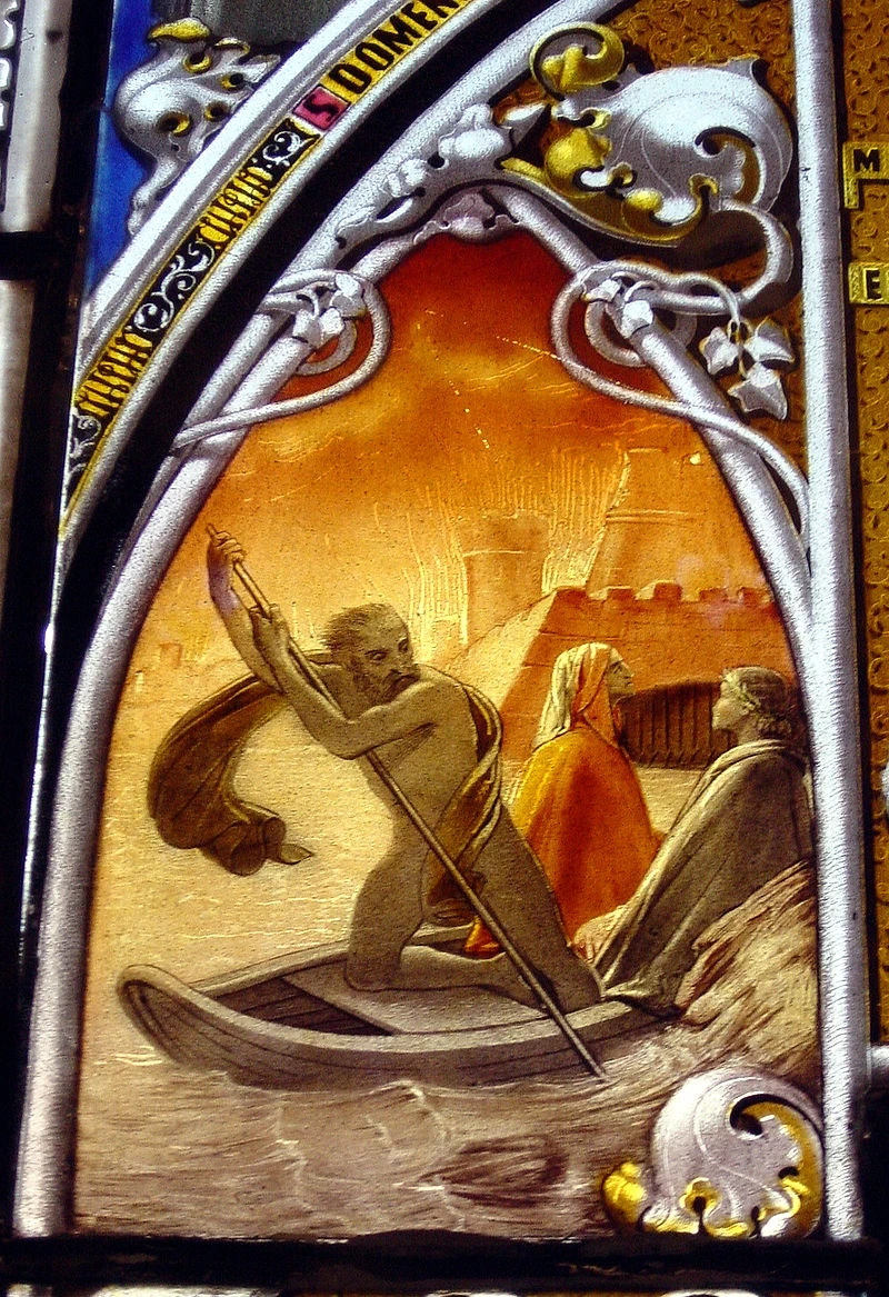 Vetrata con il Trionfo di Dante - Studiolo dantesco, Museo Poldi Pezzoli, Milano, dettaglio